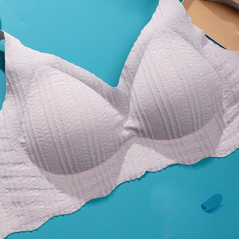 Kabelloser Sport-BH mit dünnem Wellenrand - image 7