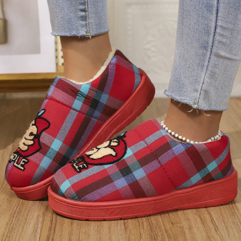 Apfel-Hausschuhe in Übergröße - Rot - EU44-45 (US10-11) - image 1