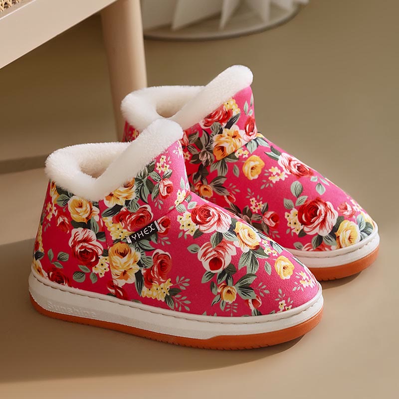 Elegante Blumen-Hausschuhe in Übergröße - Rosa - EU43-44 (US9-10) - image 8