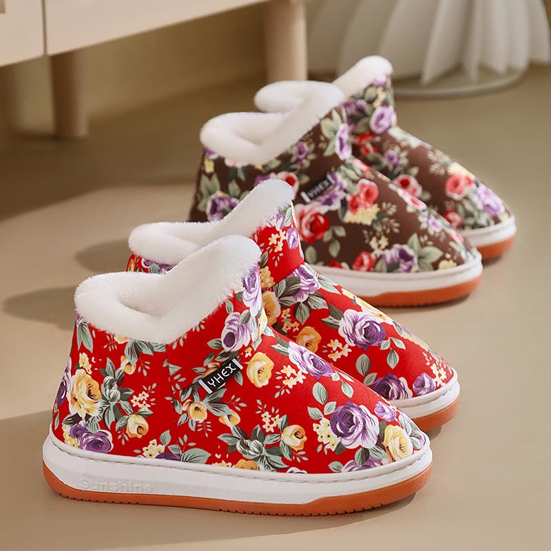 Elegante Blumen-Hausschuhe in Übergröße - image 6