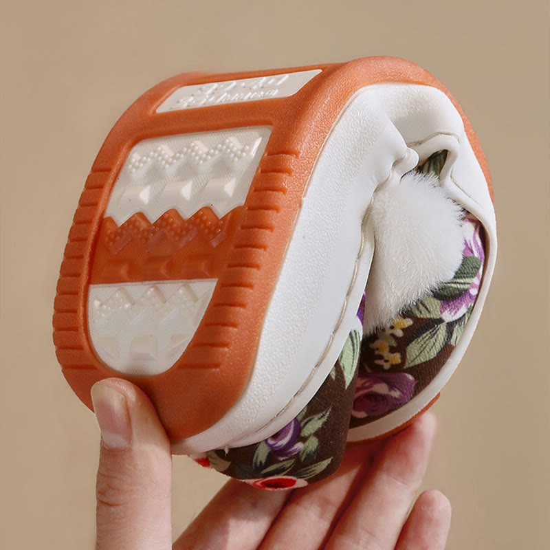 Elegante Blumen-Hausschuhe in Übergröße - image 4