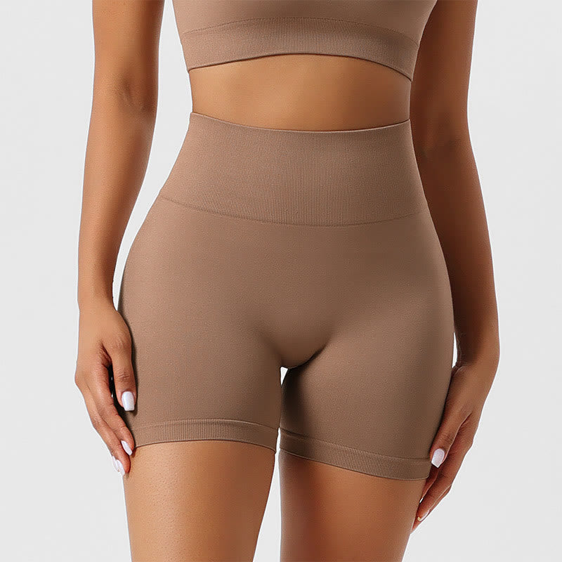 Nahtlose Sport- und Yoga-Shorts mit Po-Lifting-Effekt - image 1