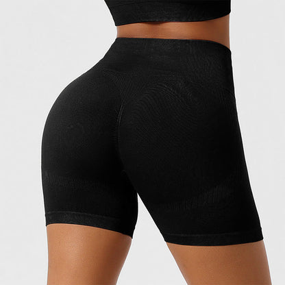 Nahtlose Sport- und Yoga-Shorts mit Po-Lifting-Effekt - image 7