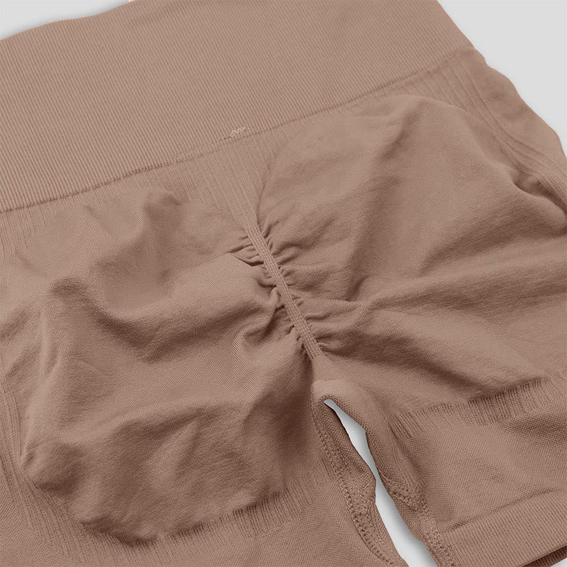 Nahtlose Sport- und Yoga-Shorts mit Po-Lifting-Effekt - image 10