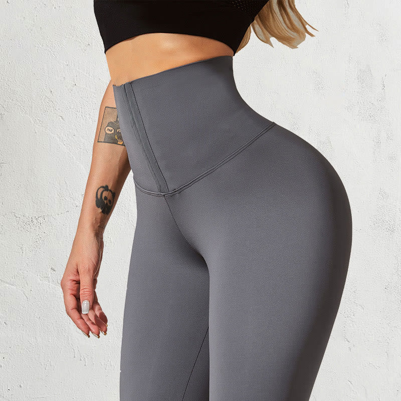 Sportleggings mit hohem Bund - Grau - 2XL - image 11