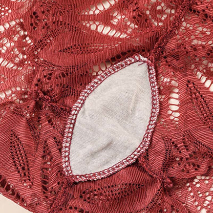 Sexy Slips mit niedriger Taille und überkreuzter Spitze in Übergröße (3er-Pack)