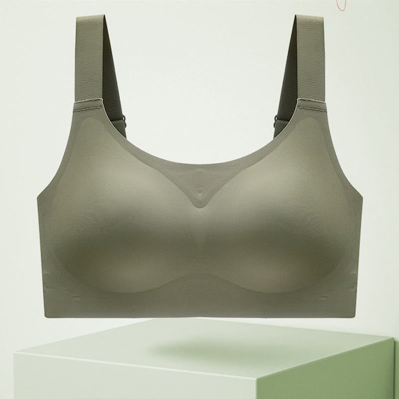 Kabelloser Anti-Sagging-BH - Grün - 4XL - image 6