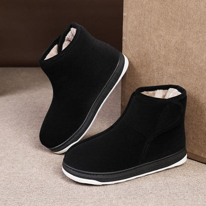 Weiche, warme Diabetiker-Hausschuhe in Übergröße - Schwarz - EU43-44 (US9-10) - image 10