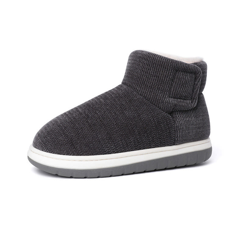 Verdickte Hausschuhe mit Klettverschluss in Übergröße - Grau - EU43-44 (US9-10) - image 15