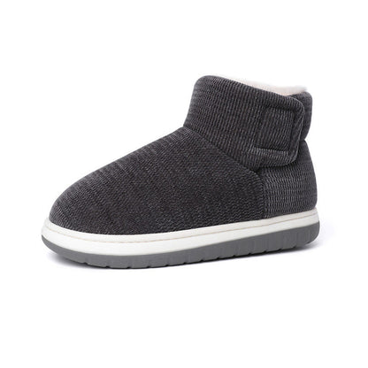 Verdickte Hausschuhe mit Klettverschluss in Übergröße - Grau - EU43-44 (US9-10) - image 15