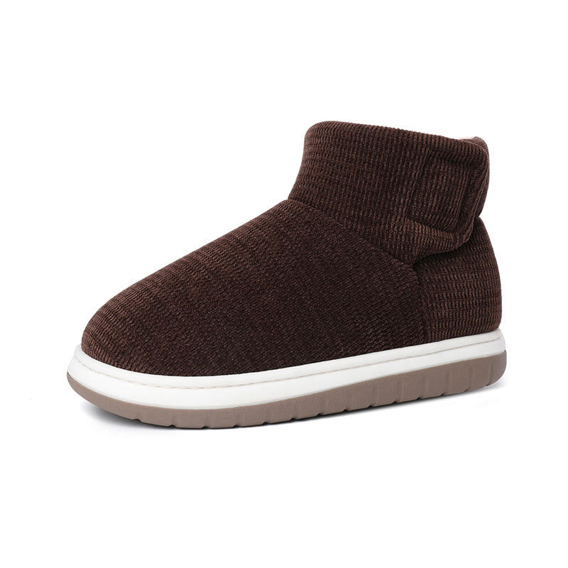 Verdickte Hausschuhe mit Klettverschluss in Übergröße - Braun - EU43-44 (US9-10) - image 17