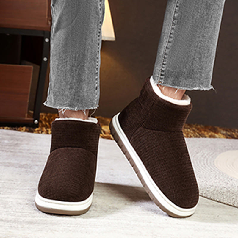 Verdickte Hausschuhe mit Klettverschluss in Übergröße - image 3