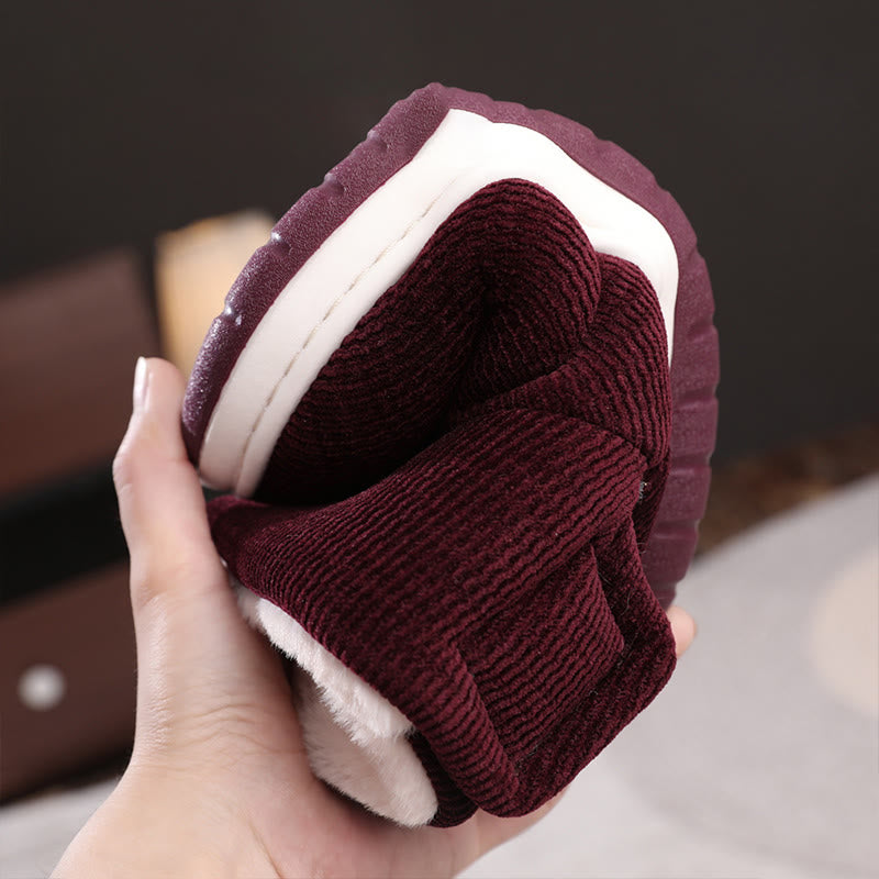 Verdickte Hausschuhe mit Klettverschluss in Übergröße - image 5