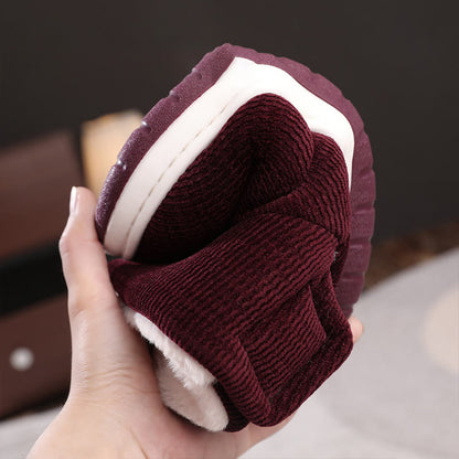 Verdickte Hausschuhe mit Klettverschluss in Übergröße - image 5