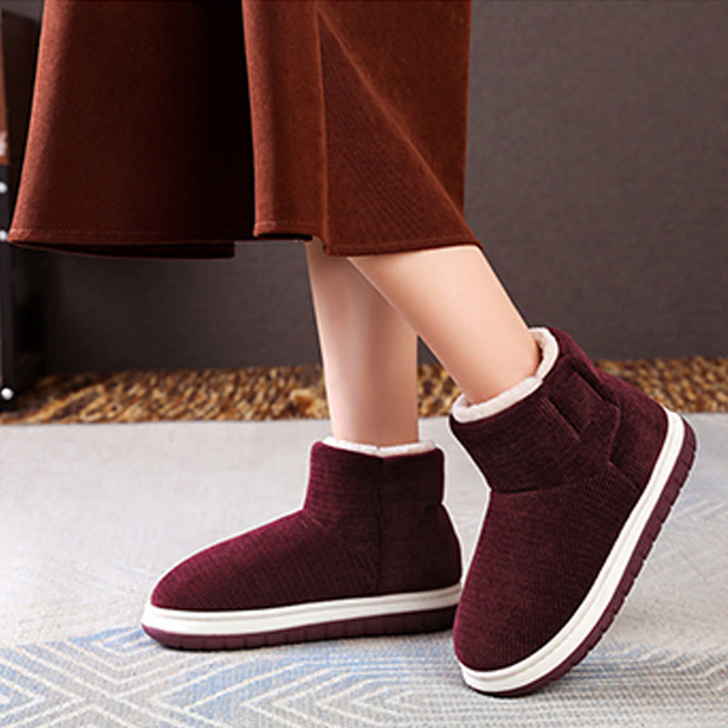 Verdickte Hausschuhe mit Klettverschluss in Übergröße - image 4