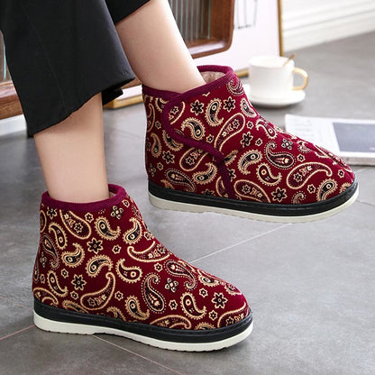 Hausschuhe mit goldener Stickerei in Übergröße - image 3