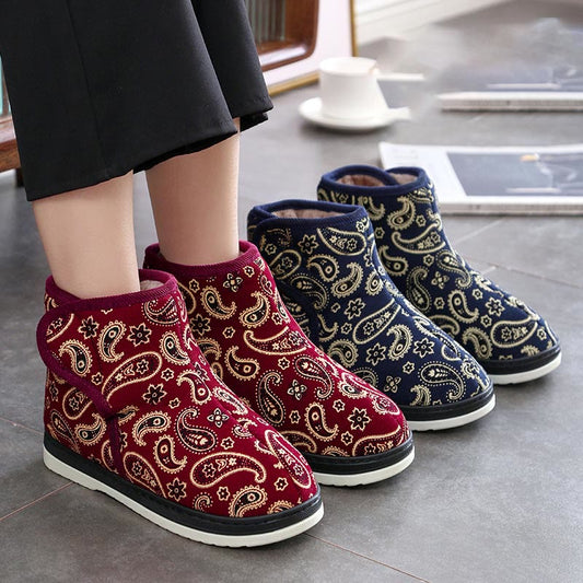 Hausschuhe mit goldener Stickerei in Übergröße - image 0