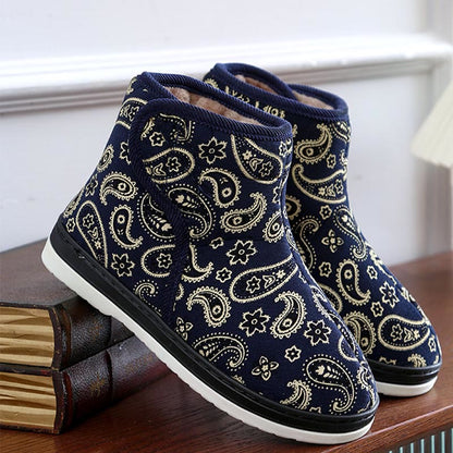 Hausschuhe mit goldener Stickerei in Übergröße - Marineblau - EU40-41 (US7-7,5) - image 11