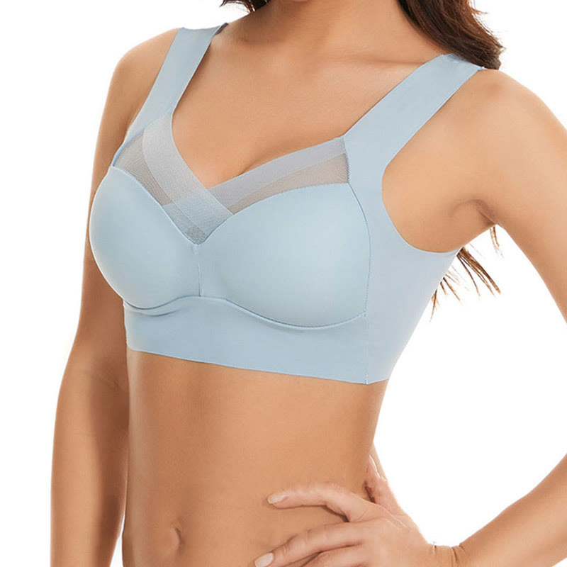 Set mit kabellosen BHs und hochgeschnittenem Slip - image 4