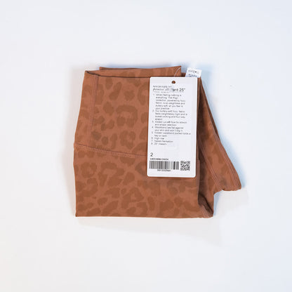 Leggings mit hohem Bund für Fitness und Yoga im Leopardenmuster - Orange - 3XL - image 15