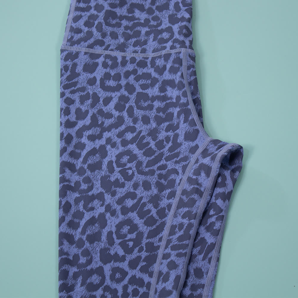 Leggings mit hohem Bund für Fitness und Yoga im Leopardenmuster - image 7