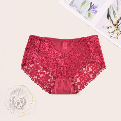 Sexy, weiche Spitzenhöschen mit mittlerer Leibhöhe in Übergröße (3er-Pack)