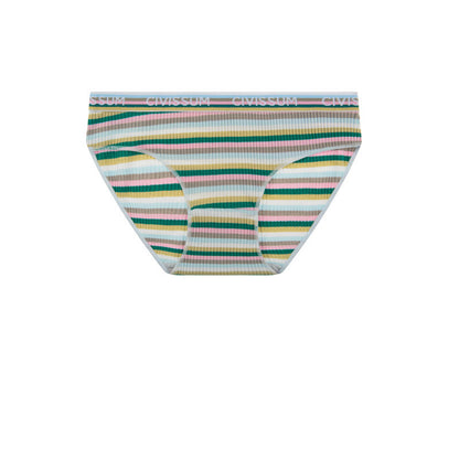 Baumwollhöschen mit niedriger Taille und bunten Streifen in Übergröße (3er-Pack)
