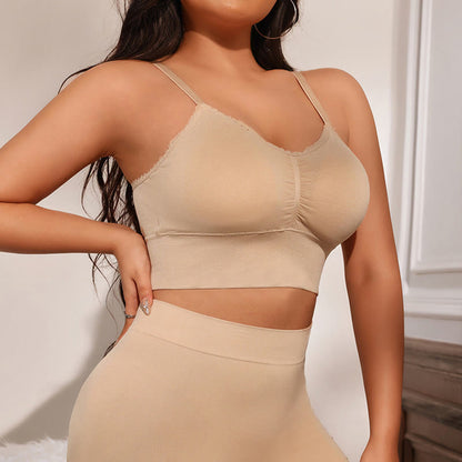 Nahtloser, einteiliger Oberbekleidungs-BH ohne Bügel in Übergröße