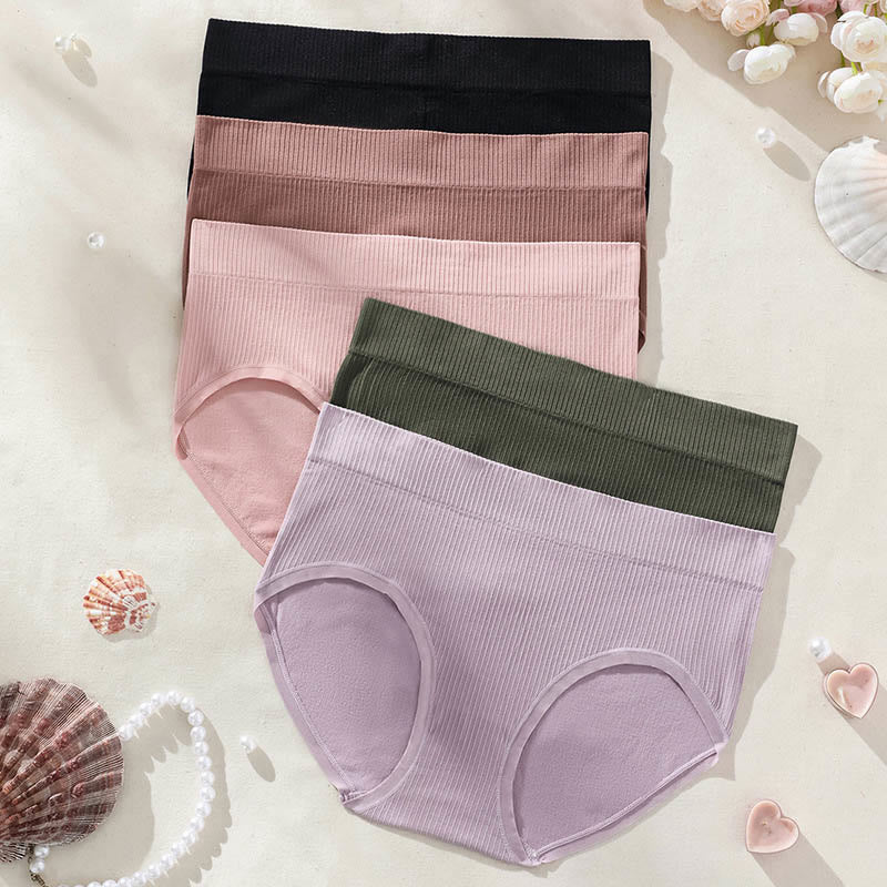 Atmungsaktive nahtlose Slips in Übergröße, einfarbig (3er-Pack)