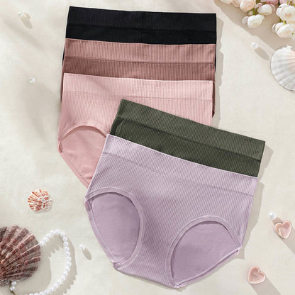 Atmungsaktive nahtlose Slips in Übergröße, einfarbig (3er-Pack)