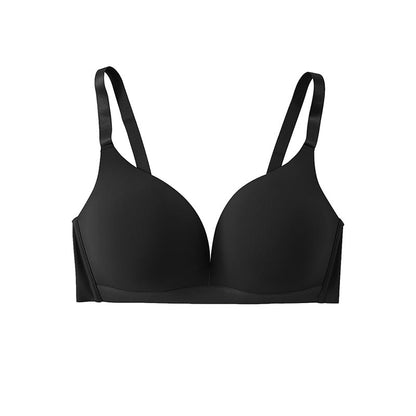 Einfarbiger Push-Up-BH ohne Bügel in Übergröße