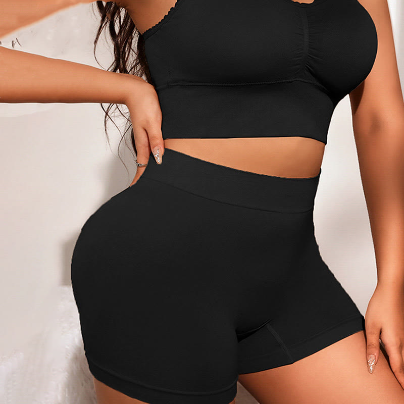 Nahtlose, atmungsaktive, körperformende Sicherheitshose mit hoher Taille (3er-Pack)