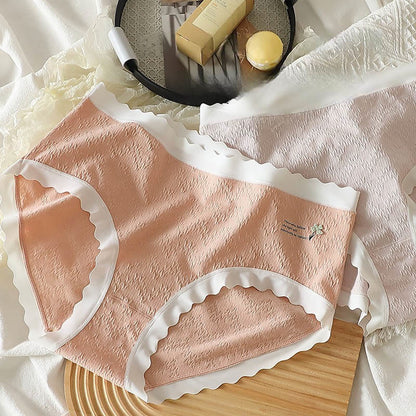 Höschen mit hoher Taille und vierblättrigem Blumenmuster in Übergröße (3er-Pack)