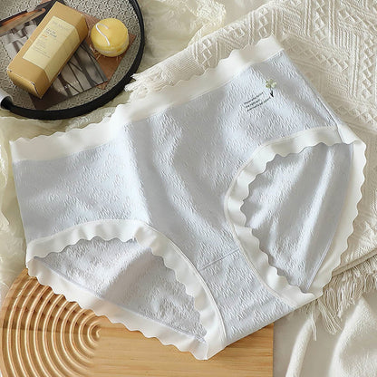 Höschen mit hoher Taille und vierblättrigem Blumenmuster in Übergröße (3er-Pack)