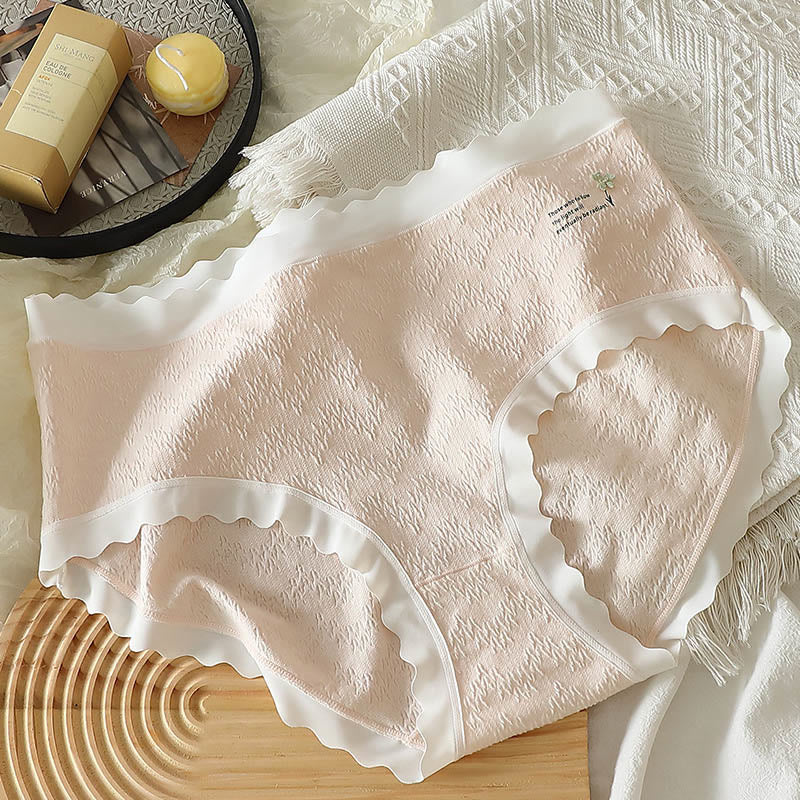 Höschen mit hoher Taille und vierblättrigem Blumenmuster in Übergröße (3er-Pack)