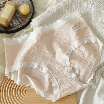 Höschen mit hoher Taille und vierblättrigem Blumenmuster in Übergröße (3er-Pack)