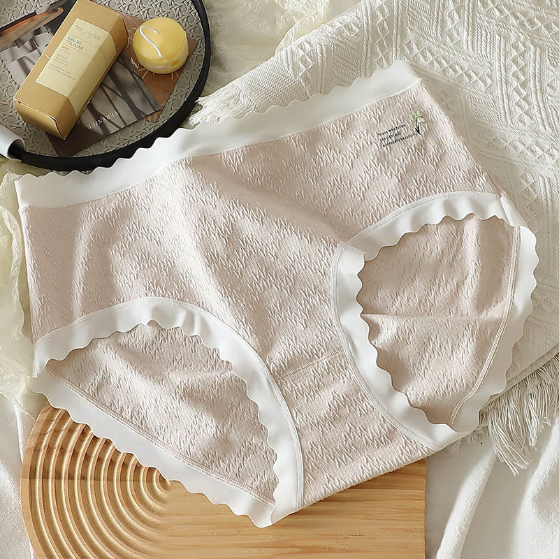 Höschen mit hoher Taille und vierblättrigem Blumenmuster in Übergröße (3er-Pack)