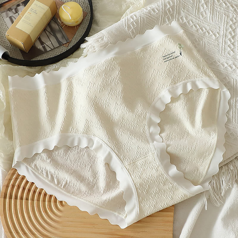 Höschen mit hoher Taille und vierblättrigem Blumenmuster in Übergröße (3er-Pack)