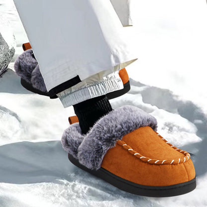 Warm gefütterte Hausschuhe mit weichem Boden in Übergröße - image 1