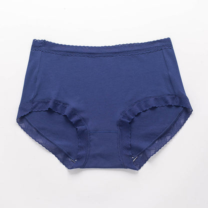 Einfache Baumwollslips mit hohem Bund (3er-Pack) - Dunkelblau - 3XL - image 11