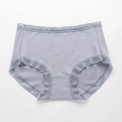 Einfache Baumwollslips mit hohem Bund (3er-Pack) - Grau - 3XL - image 5