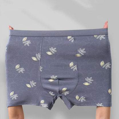 Lockere Boxershorts mit hoher Taille und Aufdruck in Übergröße (2er-Pack)
