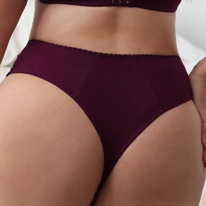 Sexy, atmungsaktiver Tanga in Übergröße, mittlere Leibhöhe (2er-Pack)