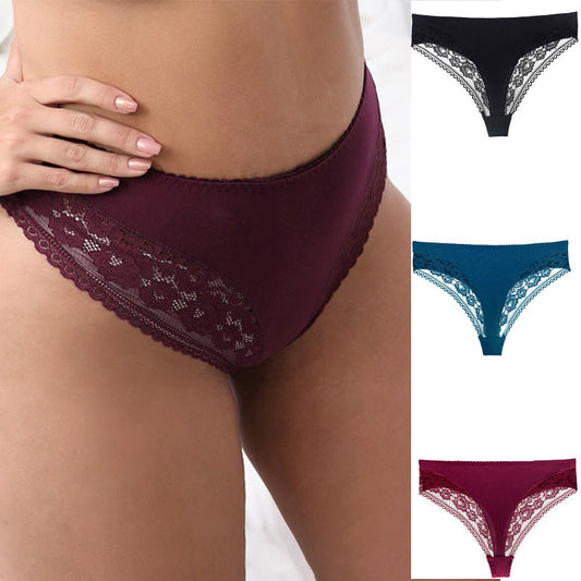 Sexy, atmungsaktiver Tanga in Übergröße, mittlere Leibhöhe (2er-Pack)