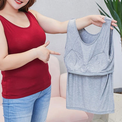 Lockeres, gepolstertes Yoga-Camisole ohne Bügel in Übergröße - image 8