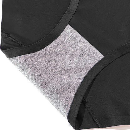 Nahtlose Slips aus Eisseide mit hoher Taille in Übergröße (3er-Pack)