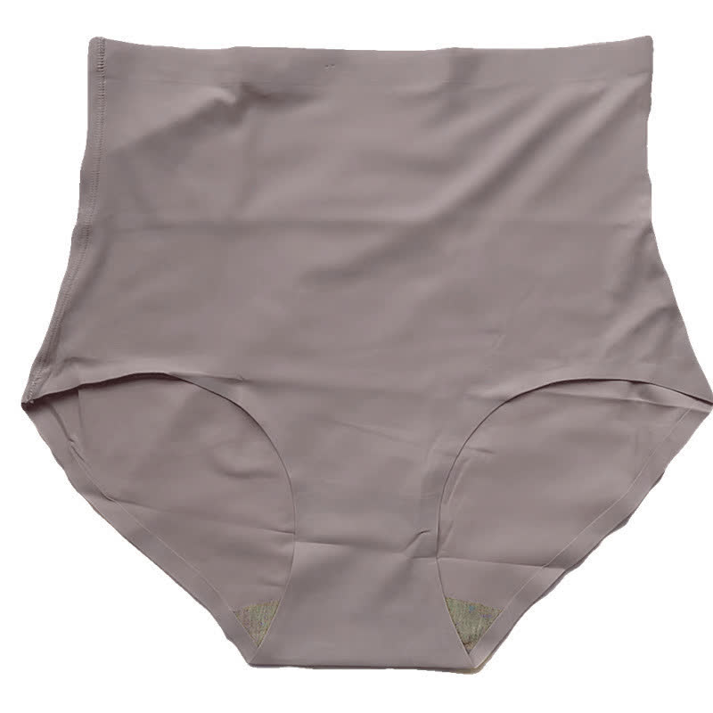 Nahtlose Slips aus Eisseide mit hoher Taille in Übergröße (3er-Pack)