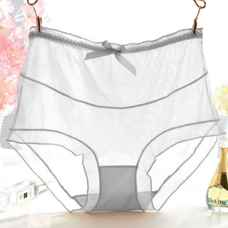 Sexy transparente Spitzenhöschen mit hoher Taille in Übergröße (3er-Pack)