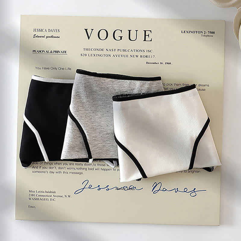 Atmungsaktive Slips mit niedriger Taille in Übergröße (3er-Pack)