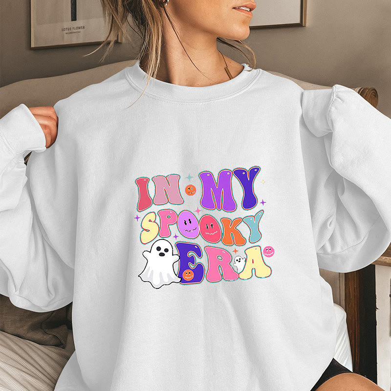 Geister-Sweatshirt in Übergröße - Weiß - 3XL - image 4